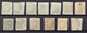 Lot De Timbres Médaillons 10 Ct Et 20 Ct à Identifier (état Moyen) - 1849-1865 Medaillen (Sonstige)