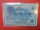 Reichsbanknote 100 MARK 1908 VARIETE N°3 - 100 Mark