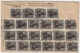 1922, Paketkarte , Massen MeF , Nach Schweden !   , #a1833 - Briefe U. Dokumente