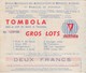 Loterie Tombola UNADIF / Assoc Déportés Internés Disparus Guerre / Lots Simca P 60 Et Simca 900 - Billets De Loterie