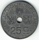 Belgium, 25 Centimes 1942 (FR-NL) - 25 Cent