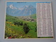 Almanach Ptt De 1977  Recto Ville Fleurie  Verso  Les Deux Alpes - Grand Format : 1971-80