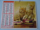 Almanach Ptt De 1982 Recto Chats Verso Fillette Et Son Chat - Grossformat : 1981-90