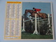 Almanach Ptt De 1983 Recto Cheval , Saut  D'une Barriere  Verso   Chevaux - Grand Format : 1981-90