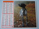 Almanach Ptt De 1985  Recto   Daim  Verso   Chien - Grand Format : 1981-90