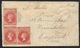 1855 SOUTH AUSTRALIA To GB - 3 X 2d (1 X Pair) SALISBURY - Cover Front - Lettres & Documents