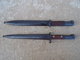 Lot De 2 Baionnette Bayonet Allemande Et Yougoslave Complete 98k WW2 Mauser Baio - 1939-45