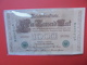 Reichsbanknote 1000 MARK 1910 VARIETE N°2 - 1000 Mark