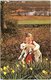 Farm Animals - Young Girl Holding Lamb - Other & Unclassified