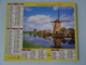 Almanach Du Facteur  1998  Recto Moulin En Hollande  Verso  Cascade - Grand Format : 1991-00