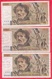 100 Francs "Delacroix" 10 Billets  -1978-79-80-81-84-85-86-90-93- Et 1995 Dans L 'état ( PETIT PRIX DE DEPART) - 100 F 1978-1995 ''Delacroix''