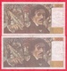Delcampe - 100 Francs "Delacroix" 10 Billets  -1978-79-80-81-84-85-86-90-93- Et 1995 Dans L 'état ( PETIT PRIX DE DEPART) - 100 F 1978-1995 ''Delacroix''
