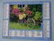 Almanach Du Facteur 2009 Recto Bord De Mer Jardin Fleuris Verso  Velo Devant Des Hortensias En Fleurs - Grand Format : 2001-...