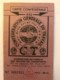 Carte Confederale CGT - Syndicat Du Personnel De La RATP Metro + Bus  Paris - Année 1952 - Autres & Non Classés