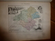 1880 Carte Géographique Et Descriptive De La LOIRE INFERIEURE (Nantes): Gravures Taille Douce - Migeon,géographe-éditeur - Mapas Geográficas