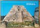 UXMAL, Yucatan, Mexico - Parte Oeste Del Tempio Del Adivino - West Face Of The Temple Of The Sorcerer - Maya Art  Vg - Mexico