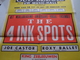 The 4 INK SPOTS ( OUD BELGIË Uw Music-Hall > Antwerpen ) Anno 1959 ( 62 X 43 Cm.) ! - Afiches