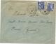 PAIX 90C F  ESPANA + MERCURE 10C LETTRE (jaunie) CAMP ST CYPRIEN PLAGE 1939 PYR ORles POUR PESSAC - 1921-1960: Periodo Moderno