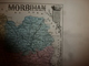 1880 MORBIHAN (Vannes,Lorient,Ploermel,Pontivy,etc) Carte Géographique-Descriptive:grav.taille Douce-Migeon,géographe. - Cartes Géographiques