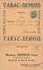 401/28 -- BELGIQUE TABAC - IMPRIME Illustré + Carte-Réponse  Tabac De La Semois , Denoncin à BOHAN 1922 - Agriculture