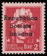 Italia: R.S.I. - TERAMO: Imperiale Del 1929 Soprastampato - Lire 2 Carminio - 1944 - Emissions Locales/autonomes