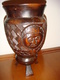 Vaso Africano Antico In Legno Intagliato - Arte Africana