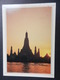 19864) BANGKOCK TEMPLE OF THE DAWN TRAMONTO VIAGGIATA - Tailandia