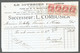 M-Facture Le Courrier De Huy-Obl Burdinne-Huy Montmency Le 23-Janv-1907 Sur Bande De 4 Du 74 Avec Bandelettes - 1900 – 1949