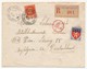 Lettre Rec Depuis PONTOUX SUR L'ADOUR (Landes) 1944 Pour Travailleur STO En Autriche - Censure Ae - 1941-42 Pétain