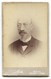 Gentleman Mustache Beard, Old Cabinet Photo On Cardboard 1896. Atelier L. Grillich Wien Austria, D 110 X 65 Mm - Dédicacées