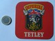 POSAVASOS COASTER MAT O SIMIL CERVEZA ? BEER ? BIER ? LA BIÈRE ? CERVEJA ? LAGER ? ALE PINT ? IMPERIAL TETLEY FLAG UK VE - Portavasos