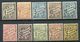 1901/03-TUNISIA-TAXE-10 VAL. -  M.L.H.- - Unused Stamps