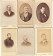 6 PHOTOS CDV PORTRAITS HOMMES - Anciennes (Av. 1900)