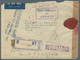 Bahrain: 1941. Registered Air Mail Envelope (faults/roughly Opened) To The United States Bearing SG - Bahrein (1965-...)