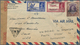 Bahrain: 1941. Air Mail Envelope Addressed To The United States Bearing SG 27, 3a6p Blue, SG 31, 12a - Bahrein (1965-...)