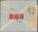 Bahrain: 1942. Air Mail Envelope Addressed To Bombay Bearing SG 21, ½a Brown And SG 23, 1a Carmine ( - Bahrein (1965-...)