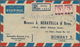 Bahrain: 1960. Registered Air Mail Envelope Addressed To Lndia Bearing SG 110, 40n.p. On 6d Purple ( - Bahrein (1965-...)