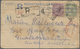 Birma / Burma / Myanmar: 1894, Indian Registered Stationery Envelope Uprated With 1 And 4 Annas QV W - Myanmar (Birma 1948-...)