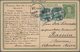 Birma / Burma / Myanmar: 1909, 5 Pfg. Germania, Horizontal Pair On Austrian Stat. Card Sent From GUB - Myanmar (Birma 1948-...)