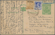 Birma / Burma / Myanmar: 1940. Indian Postal Stationery Card KGV 'half Anna' Green Upgraded With Bur - Myanmar (Birma 1948-...)