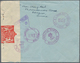 Birma / Burma / Myanmar: 1941. Registered Air Mail Envelope Addressed To The United States Bearing S - Myanmar (Birma 1948-...)