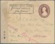 Birma / Burma / Myanmar: 1945. Burma GVI Postal Stationery Envelope 'one Anna' Brown Overprinted By - Myanmar (Birma 1948-...)