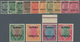 Birma - Dienstmarken: 1937, India KGV Definitives With Opt. 'BURMA / SERVICE' Complete Set Of 14, Mi - Myanmar (Birma 1948-...)