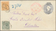 Ceylon / Sri Lanka: 1894. Ceylon Registered Postal Stationery Envelope 'Five Cents' Grey Upgraded Wi - Sri Lanka (Ceylon) (1948-...)