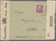 Ceylon / Sri Lanka: 1940. Envelope Addressed To Medan, Sumatra Bearing Germany Yvert 447, 10pf Maroo - Sri Lanka (Ceylon) (1948-...)