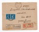 !!! PRIX FIXE : POSTES SERBES LETTRE RECO DE 1918 POUR LA SUISSE AFFRANCH 25C SEMEUSE, CACHET TRESOR ET POSTES 504 - Guerre De 1914-18