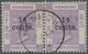 Hongkong - Treaty Ports: 1891. Queen Victoria SG 44, 14c On 30 C Mauve (pair), Watermark CC, Tied By - Sonstige & Ohne Zuordnung