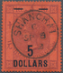 Hongkong - Treaty Ports: Shanghai, 1891, Postally Used Fiscals, $5/$10 Red Canc. "SHANGHAE C SP 18 9 - Other & Unclassified