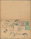 Hongkong - Besonderheiten: 1907. Hong Kong Postal Stationery Double Reply Card 1c Green Upgraded Wit - Otros & Sin Clasificación