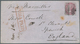 Indien: 1859-61, Two Letters To England Bearing 4A Black (2) And 8A As Single, Very Fine And Attract - 1852 District De Scinde